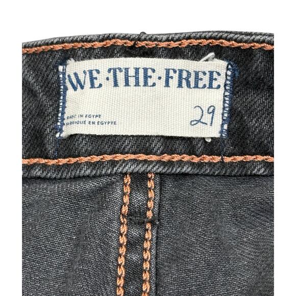 We The Free Pacifica High Rise Slim Straight Leg Jeans Women's 29 Faded Black - Picture 5 of 10